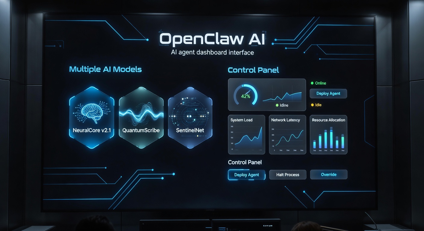 OpenClaw AI agent dashboard