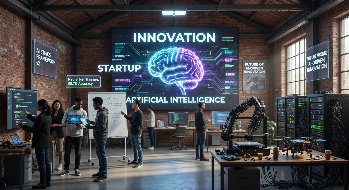 Innovation and artificial intelligence concept